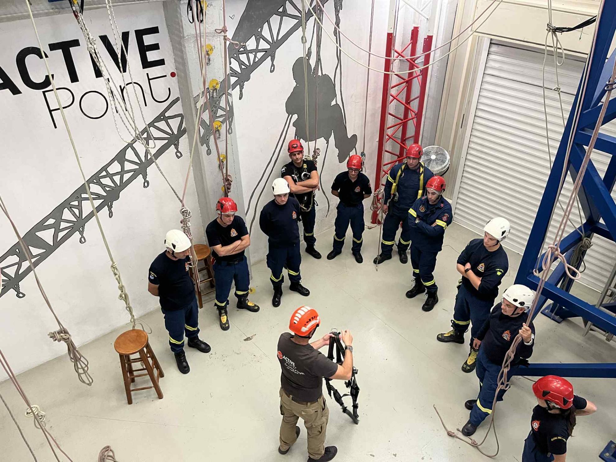 TRAINING ON SAFE WORK AT HEIGHTS FOR VOLUNTEER FIREFIGHTERS!